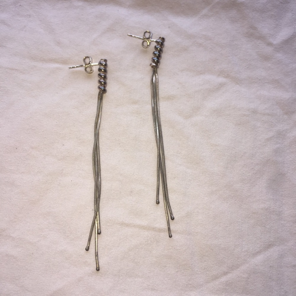 Silver earrings